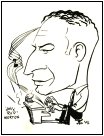 Caricature of Jelly Roll Morton by Jim Ivey c. 1956