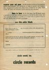1947 Circle Records order form for the limited edition Jelly Roll Morton Library of Congress records
