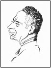 Caricature of Jelly Roll Morton c. 1955